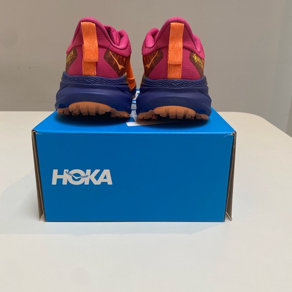 Hoka Challenger ATR 7 GTX Vibrant Orange/Pink Yarrow sz 7.5, 8, 8.5,9 New in Box - Picture 7 of 10